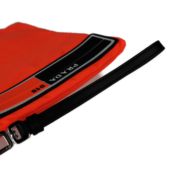 PRADA Prada clutch bag 2NH006 nylon orange rubber tag - Picture 6 of 9